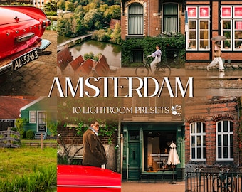 10 Amsterdam Lightroom Presets | Mobile & Desktop | Warm, Europe, Travel, Blogger, Aesthetic | Influencer Lifestyle | Photo Editing Filter