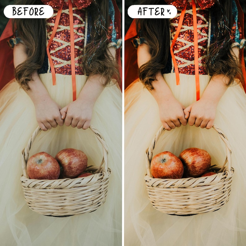Presets mágicos de cuento de hadas para Lightroom para móviles y ordenadores, presets de retrato con ambiente melancólico, bosque, gótico, paquete de presets oscuros imagen 9