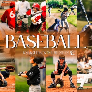 10 BASEBALL Mobile LIGHTROOM Presets | Sports Presets | Baseball Presets | Fitness Presets for Instagram | Action Presets | Little League |