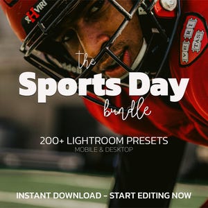 Pakiet ponad 200 PRESETÓW SPORTOWYCH LIGHTROOM, Naturalny jasny preset, Preset dla influencerów blogerów na zewnątrz, Fotografia sportowa, Ciepły mobilny i stacjonarny