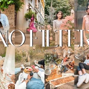 10 NO FILTER Mobile LIGHTROOM Presets | Clean Presets | Bright Presets | No Filter Presets | Lifestyle Presets for Instagram | Airy Preset |