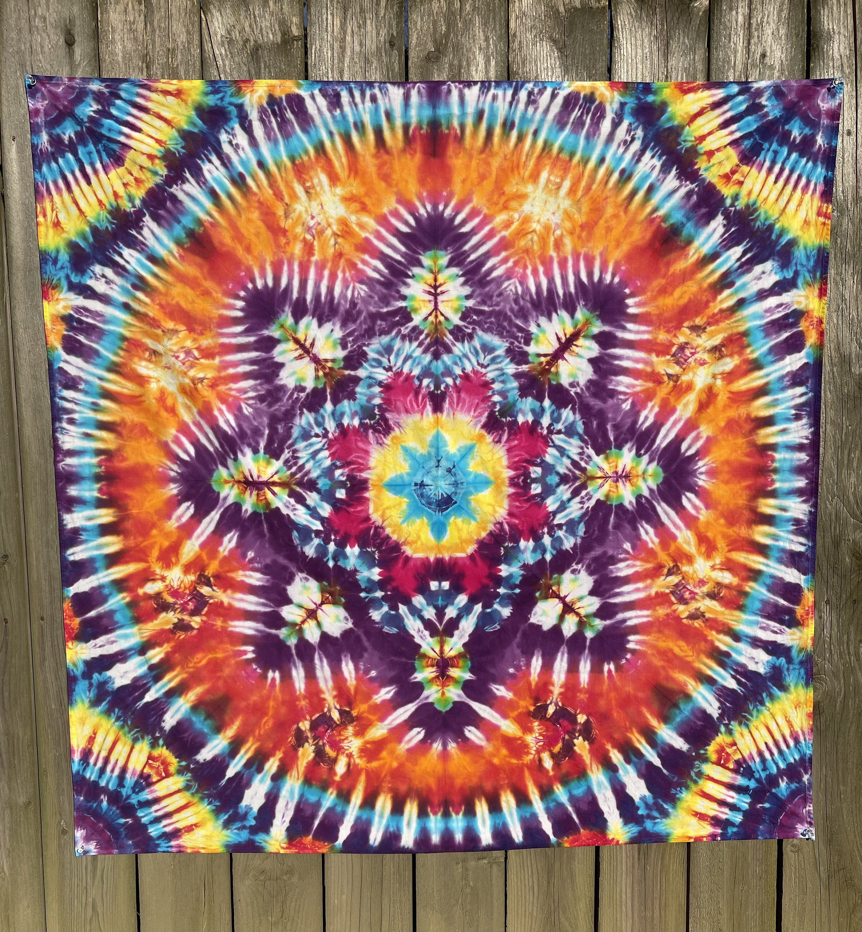 Handmade tie dye tapestry hotsell