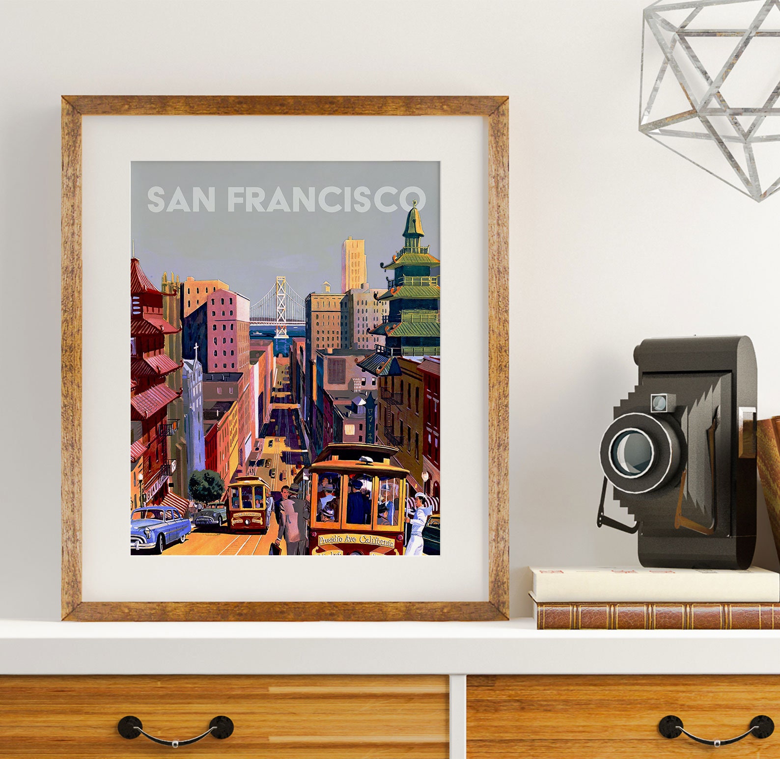 Retro San Francisco Travel Print Etsy