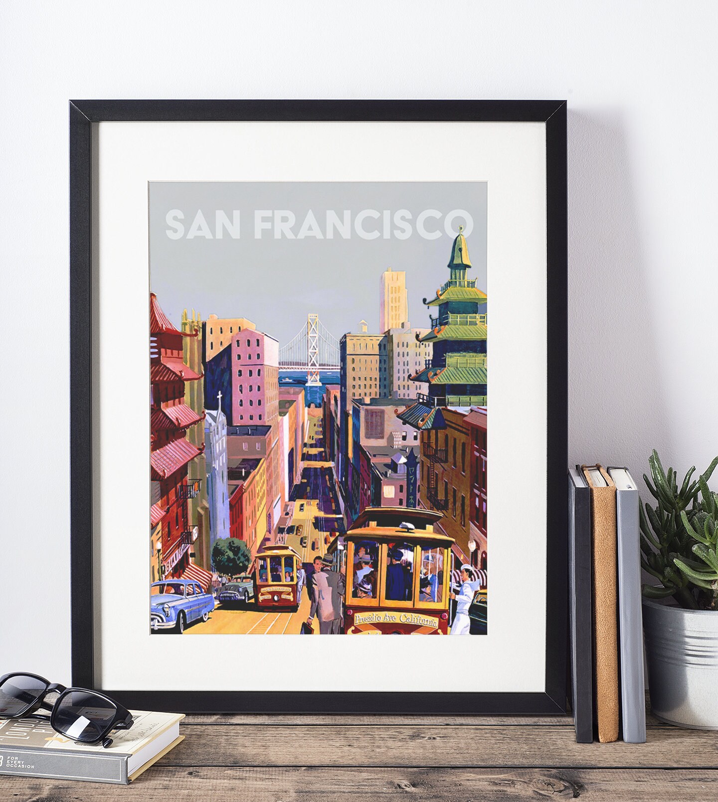 Retro San Francisco Travel Print Etsy