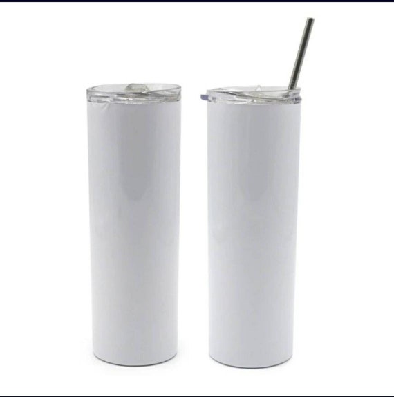 White 20oz Straight Skinny Tumblers for Sublimation 