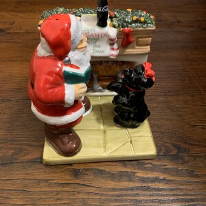 BNIB vintage holiday Coca -Cola salt and pepper shakers
