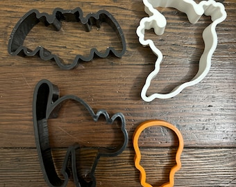 Set von 4 Vintage Halloween Ausstechförmchen