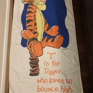 Vintage Tigger beach towel