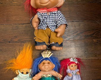 Muñecas troll vintage