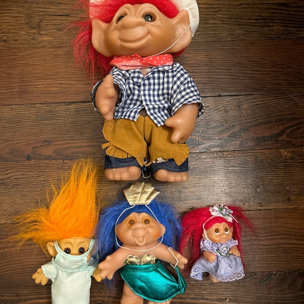 Vintage troll dolls