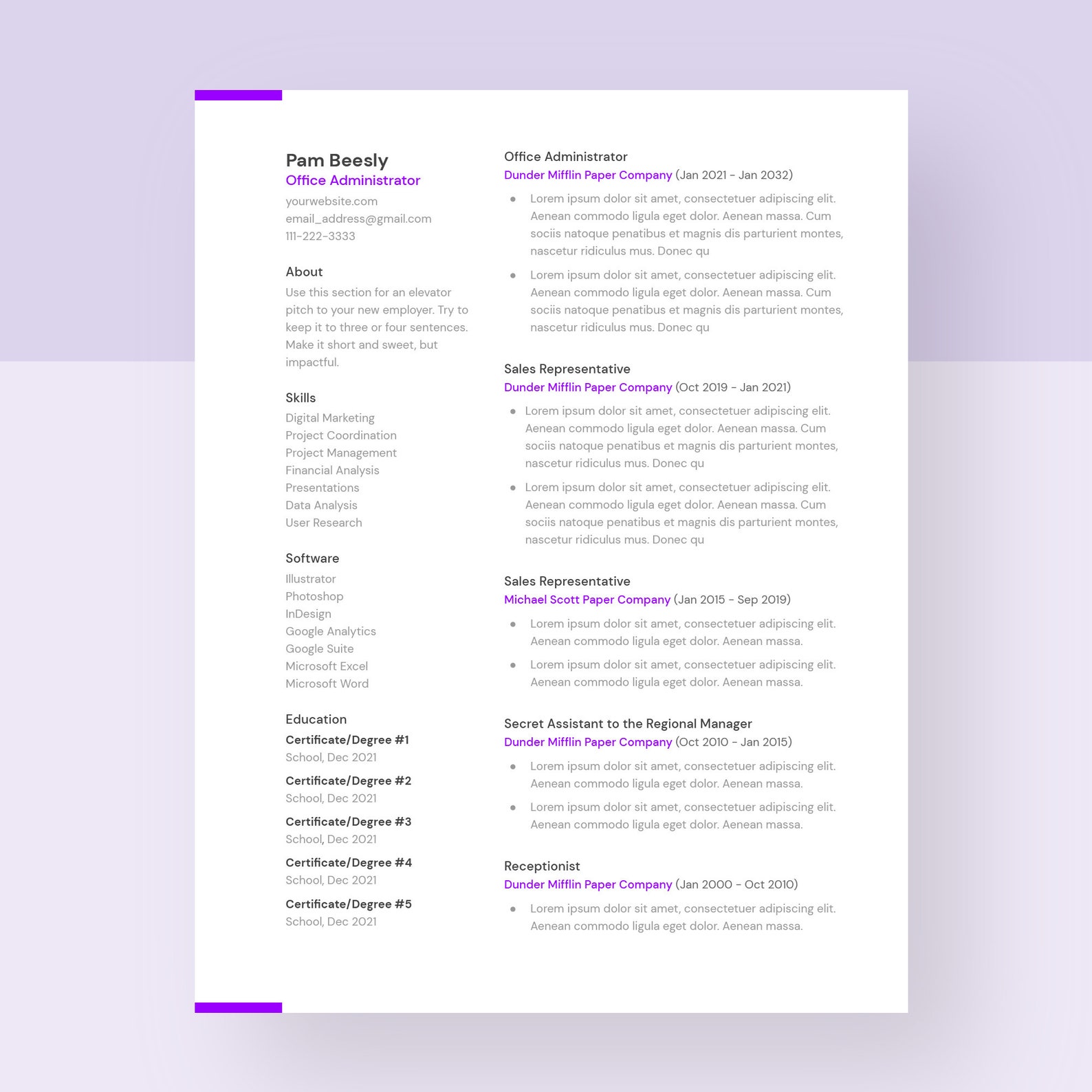 Job-Winning Tech Resume Template UX/UI Design ATS-friendly | Etsy
