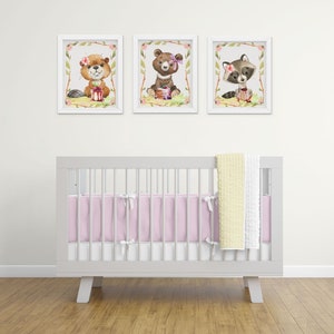 Woodland Animals Life is Sweet Complete Set Nursery Digital Wall Art Printable (8x10)