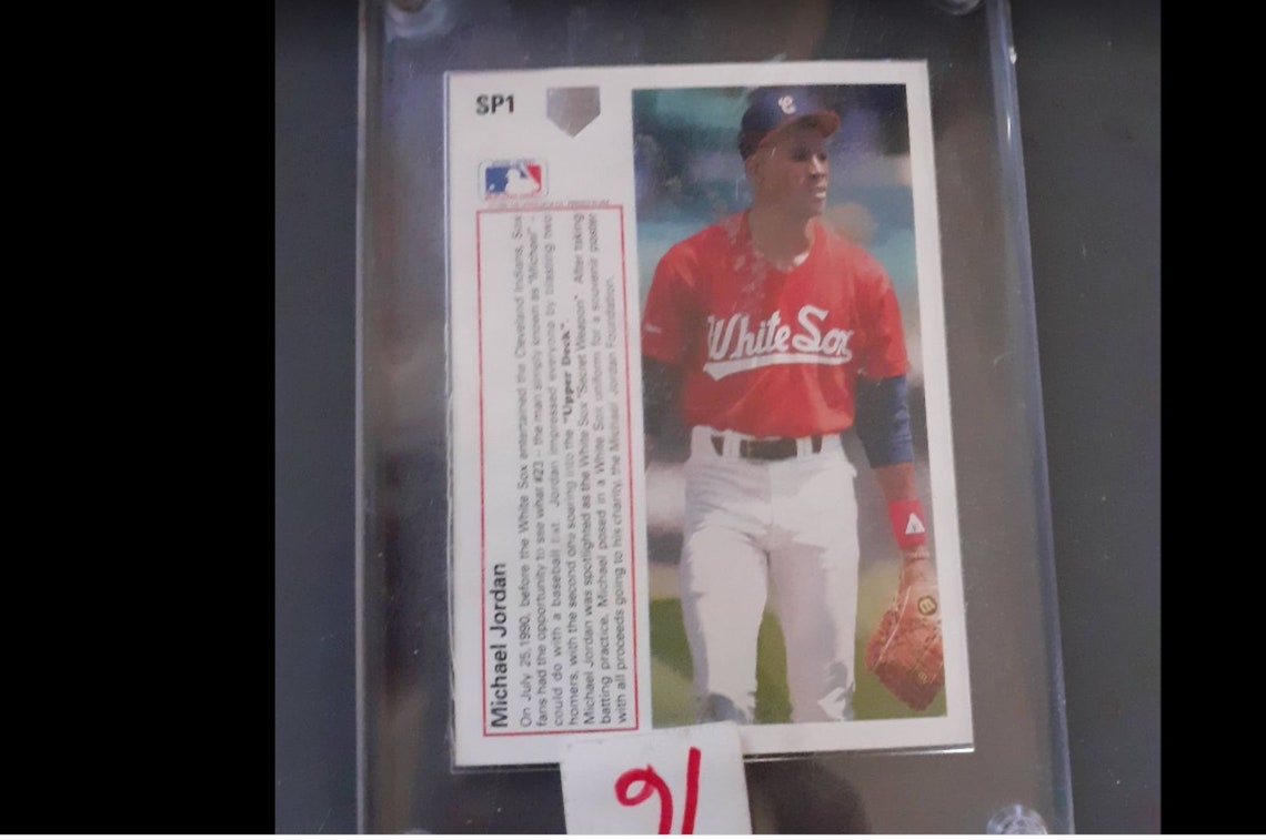 MICHAEL JORDAN 1991 Upper Deck SP1 Rookie Card RC Baseball