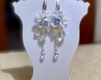 Pendientes azul cielo