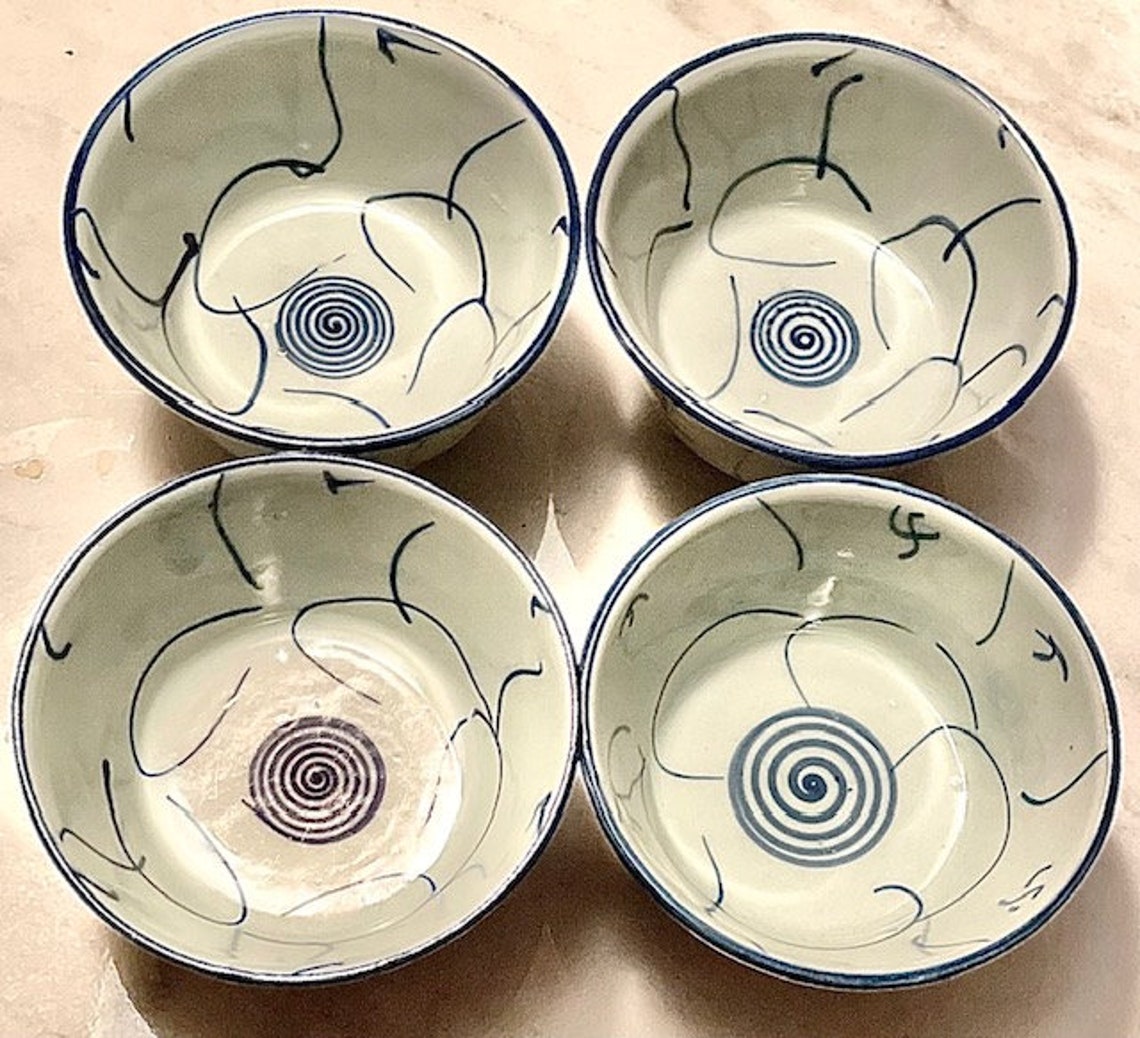 Vintage Chinese Rice Bowls Etsy