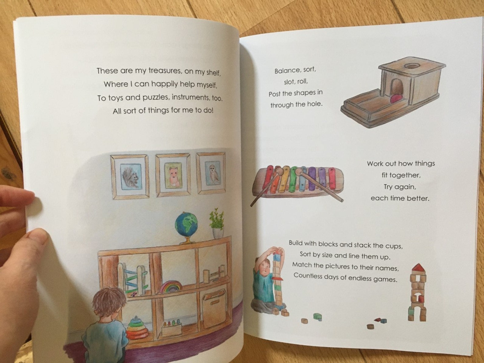 The Little Montessori Me Picture Book a Rhyming Story Book Etsy