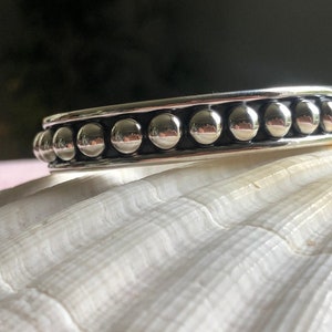 Handmade, Fair Trade Sterling Silver Casquillas Taxco Mexican Bangle image 6