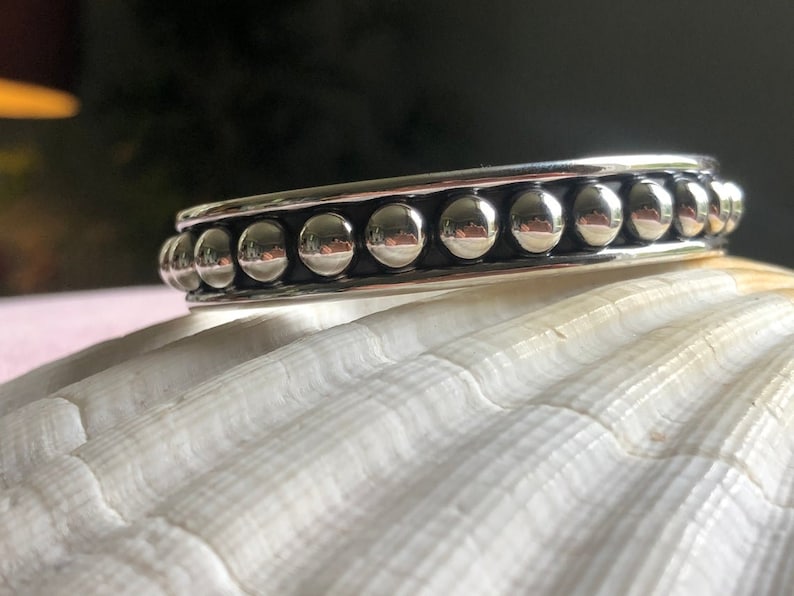 Handmade, Fair Trade Sterling Silver Casquillas Taxco Mexican Bangle image 6