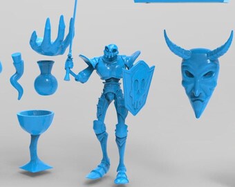 Diorama medeltida Sir Daniel Fortesque Gam. Endast STL-fil för utskrift!