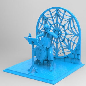 Wednesday Addams cello 3d model STL file for printing