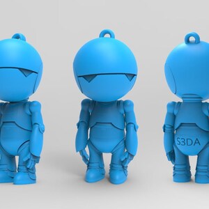 Marvin den paranoida androiden STL-staty och nyckelring bild 4