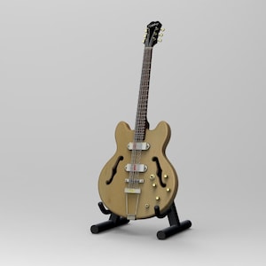 Model similar to John Lennon&#39;s epiphone casino. guitar FILE STL complete basic