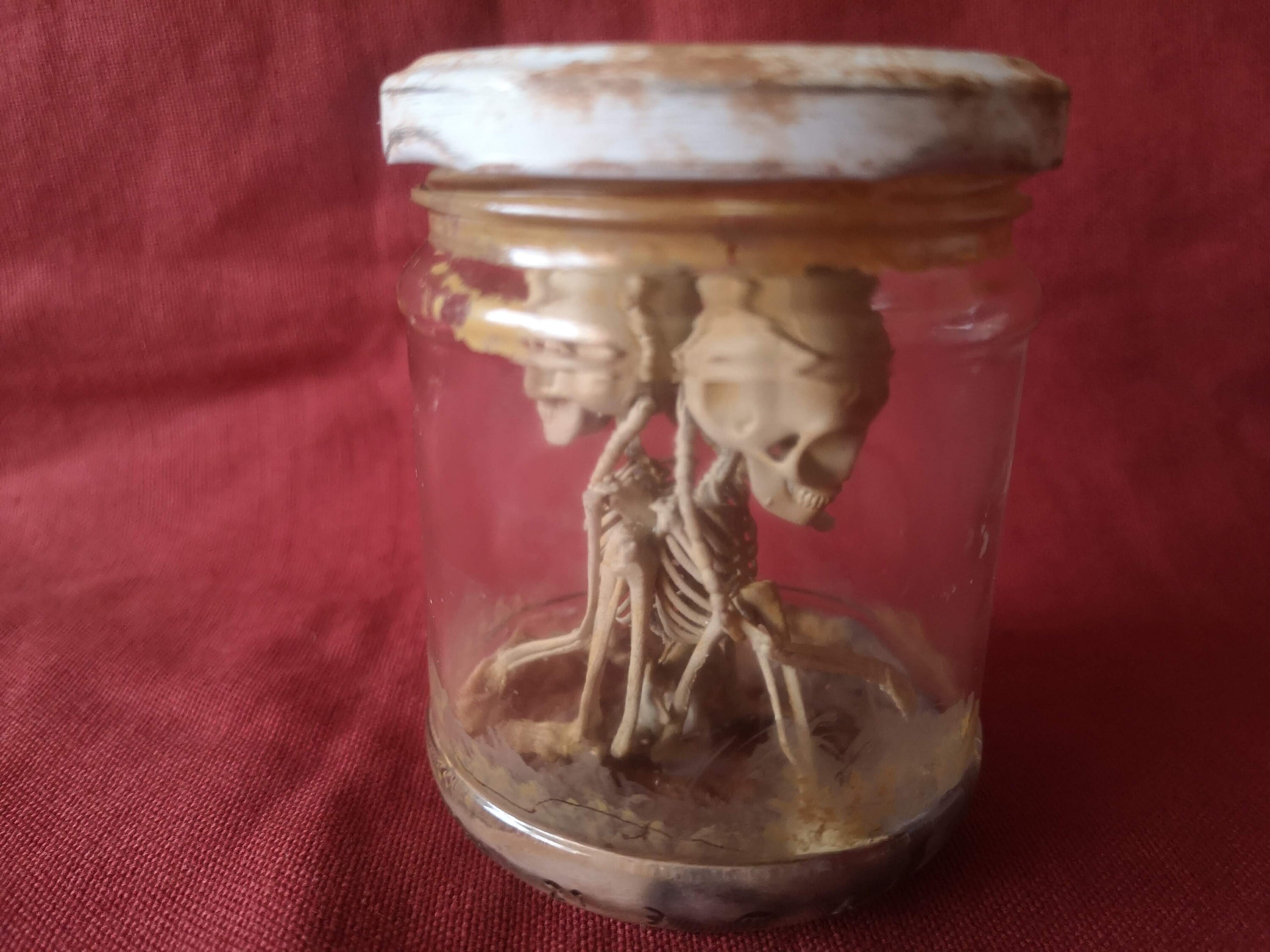 Alien Skeleton, Skeleton in the Jar 3D Print Model STL - Etsy