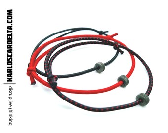 GTFO Wrist Strap (3 Pack) Black/Red FLECK - Black - Red