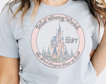 Magic Kingdom Castle Shirt,  Bella Canvas Shirt, Most Magical Place on Earth Tshirt, Disney Trip Shirt, Walt Disneyworld Shirt, WDW Shirt