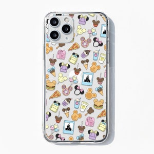 Park Day Snack and Essentials Clear Phone Case, Clear Phone Case, iPhone Case, Disney Phone Case, Mickey Minnie Phone Case