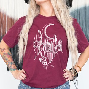 Magic School Castle Shirt, Witch and Wizard Shirt, HP inspired T-Shirt, Vacation Shirt