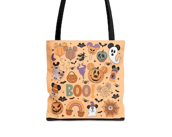 Mouse Ears Halloween Tote Bag, Disney Trick or Treat Bag, Park Day Tote Bag, Vacation Bag, Halloween Treats Shoulder Bag, Tote Bag