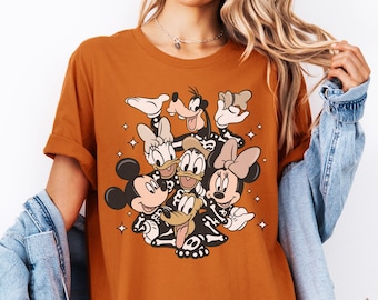 Micky Maus und Freunde Skeletons Shirt, Disney Halloween T-Shirt, Disneyland Party T-Shirt, Disney World Halloween T-Shirt