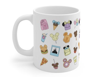 Park Day Snacks and Essentials Mug, Disney Inspired Mug, Disney Fan, Disney Gift, Vacation Mug, Mickey Mug