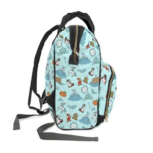 Princess Diaper Bag, Cinderella Multifunctional Backpack, Disney Backpack, Park Bag image 4