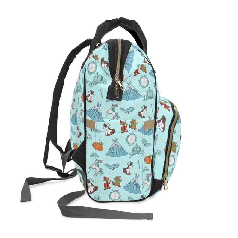 Princess Diaper Bag, Cinderella Multifunctional Backpack, Disney Backpack, Park Bag image 4