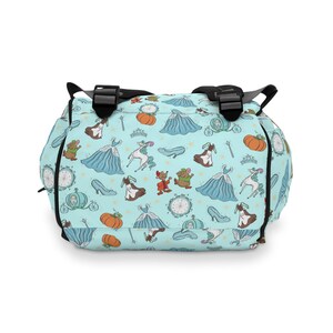 Princess Diaper Bag, Cinderella Multifunctional Backpack, Disney Backpack, Park Bag image 5