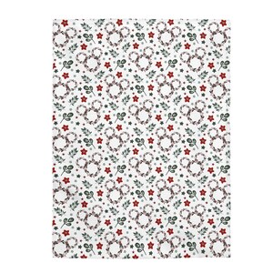 Mouse Ears Christmas Blanket, Magical Christmas Wreath, Mickey Mouse Christmas Blanket, Disney Christmas Throw image 4