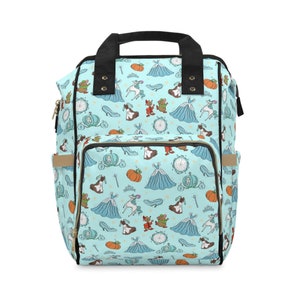 Princess Diaper Bag, Cinderella Multifunctional Backpack, Disney Backpack, Park Bag image 1