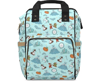 Princess Diaper Bag, Cinderella Multifunctional Backpack, Disney Backpack, Park Bag