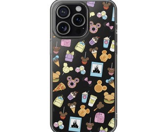 Park Day Snack and Essentials Clear Phone Case, Clear Phone Case, iPhone Case, Disney Phone Case, Mickey Minnie Phone Case