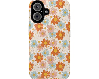 Retro Flowers Phone Case, Retro Phone Case, Cute Flowers Phone Case, Compatible with iPhone and Samsung