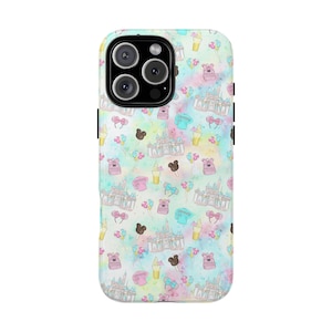 Princess Castle and Mouse Treats Tough Phone Case, Disney Hard Phone Case, Disneyland Phone Case, iPhone Samsung Google Compatible