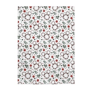 Mouse Ears Christmas Blanket, Magical Christmas Wreath, Mickey Mouse Christmas Blanket, Disney Christmas Throw image 6