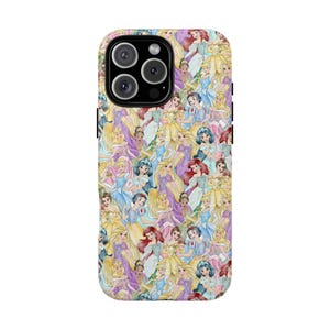 Disney Princesses Tough Phone Case, Disney Hard Phone Case, Disneyland Disney World Phone Case