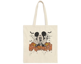 Mickey Mouse Halloween Tote Bag, Disney Halloween Bag, Disney Trick or Treat Bag, Halloween Disneyland Disney World Bag