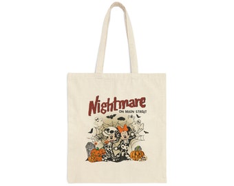 Nightmare on Main Street Tote Bag, Disney Halloween Bag, Disney Trick or Treat Bag, Halloween Disneyland Disney World Bag