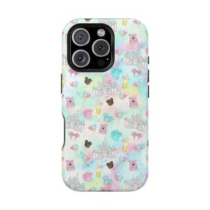 MagSafe Princess Castle and Mouse Treats Tough Phone Case, Disney Hard Phone Case, Disneyland Phone Case, iPhone Samsung Google Case
