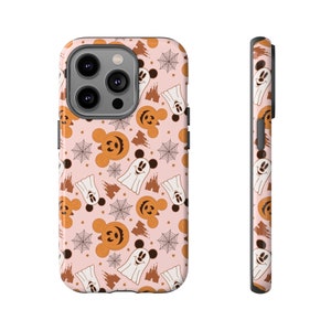 Mouse Ear Pumpkins and Ghosts Tough Case Phone Case, Fall Vibes Phone Case, iPhone Case, Samsung Galaxy Phone Case, Pixel Case, Disney Case