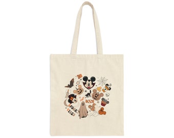Mouse Spooky Vibes Tote Bag, Disney Halloween Bag, Disney Trick or Treat Bag, Halloween Disneyland Disney World Bag